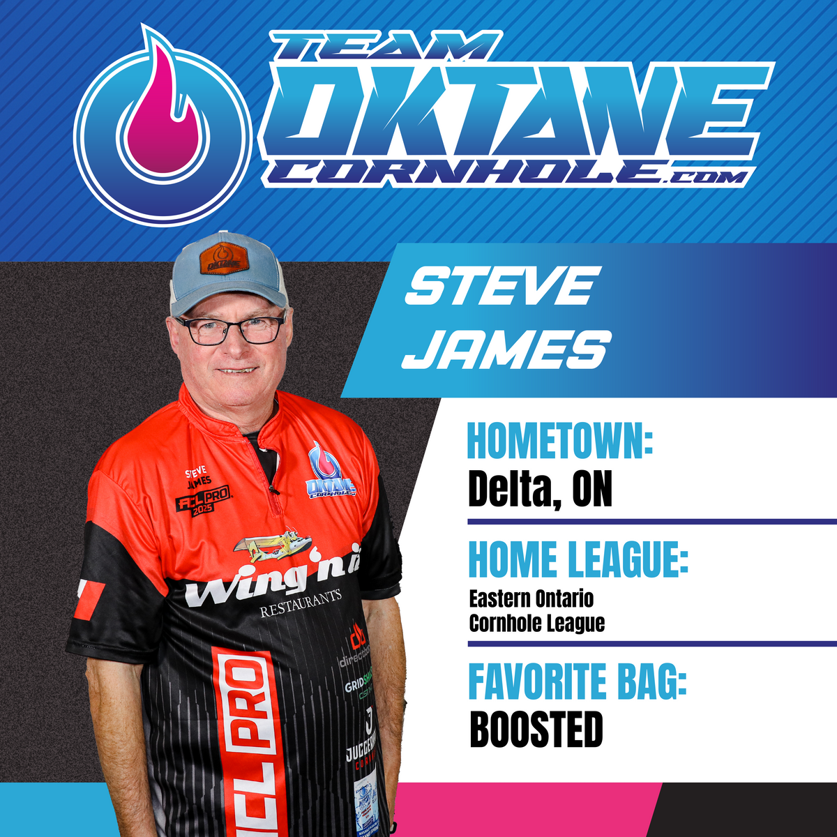 Steve James – Oktane Cornhole Gear