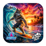 Sunset Surf Wolf