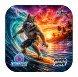 Sunset Surf Wolf